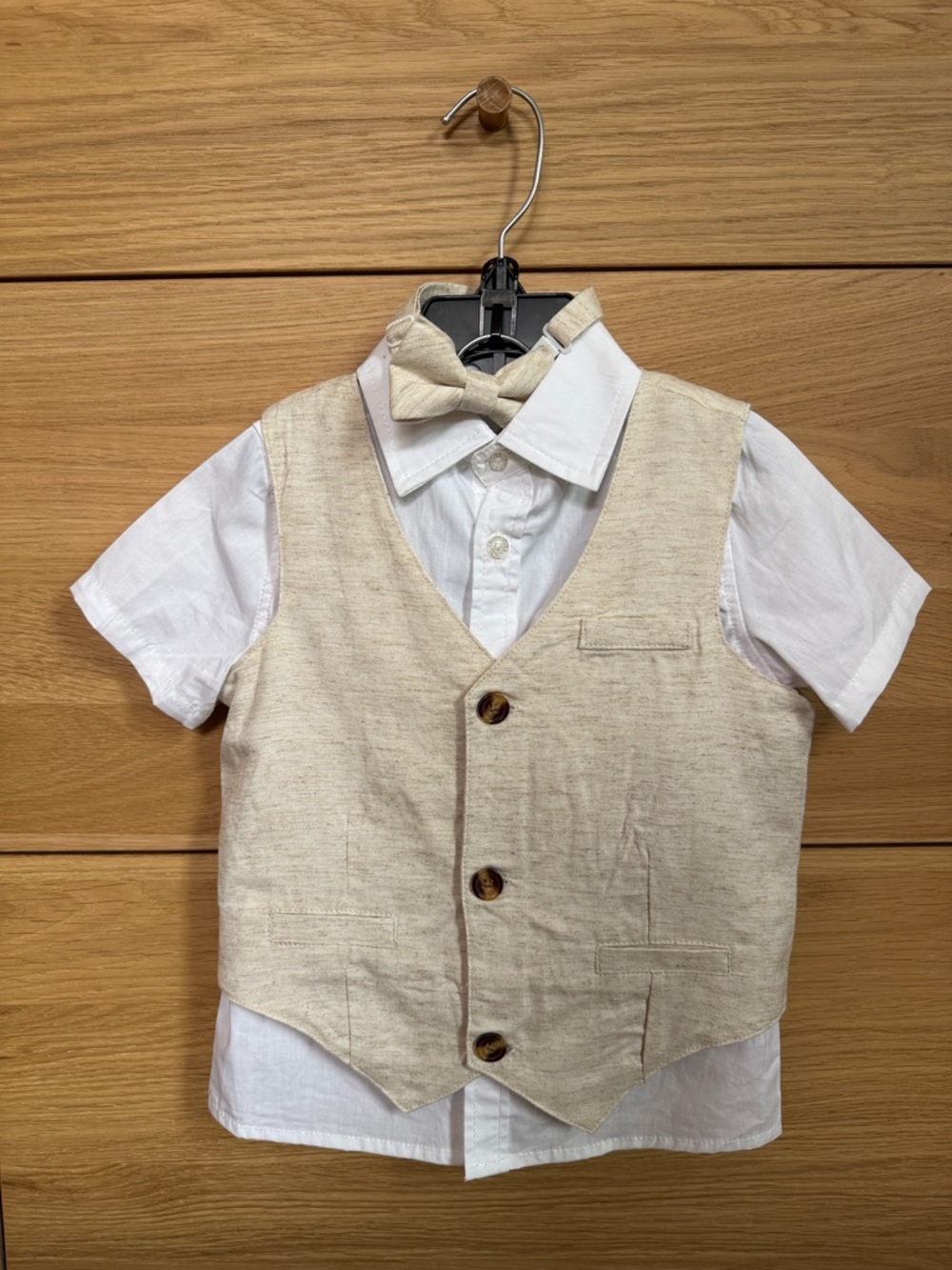 Andy & Evan 4-Piece Linen Set | 18–24 Months | NWOT | Wedding Style